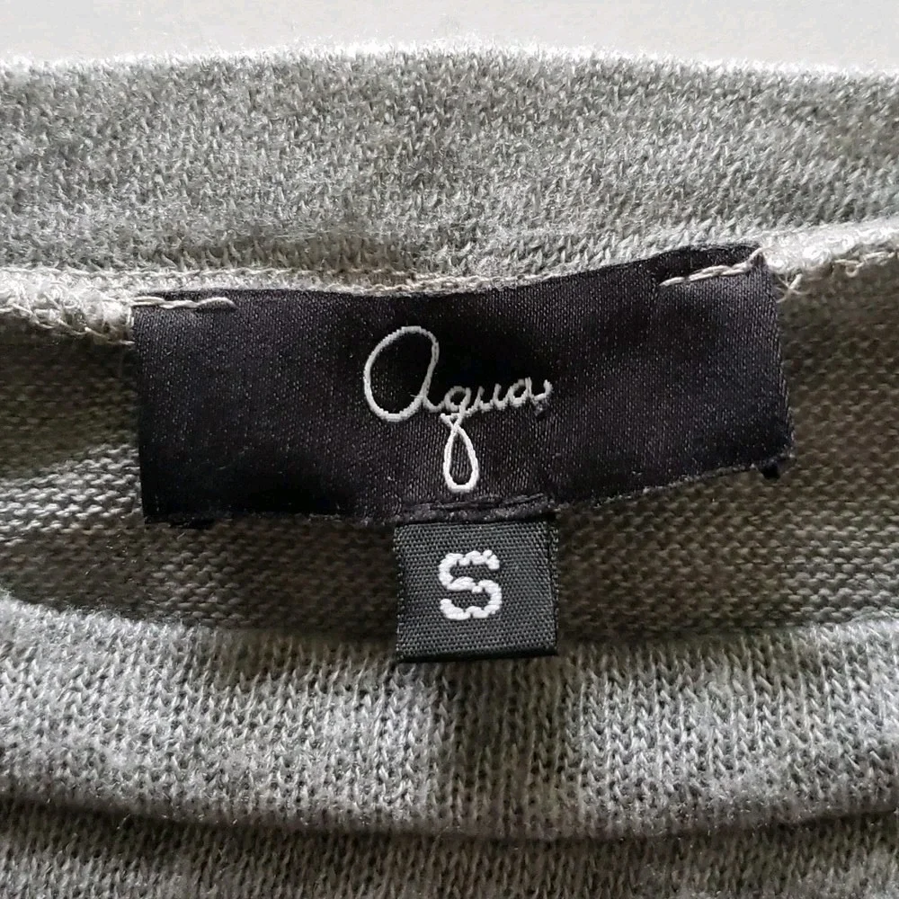 Y2K Sweater Dress Gray S Lightweight Layering Sexy‎ Scoop Neck Whimsigoth Grunge